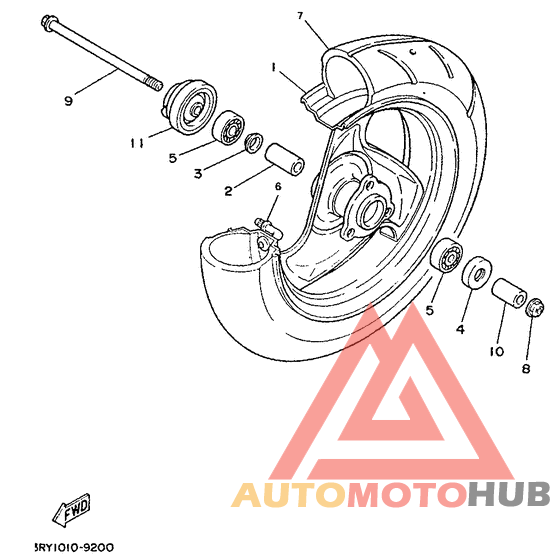 Переднее колесо