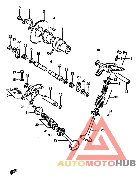 Распред вал-клапана