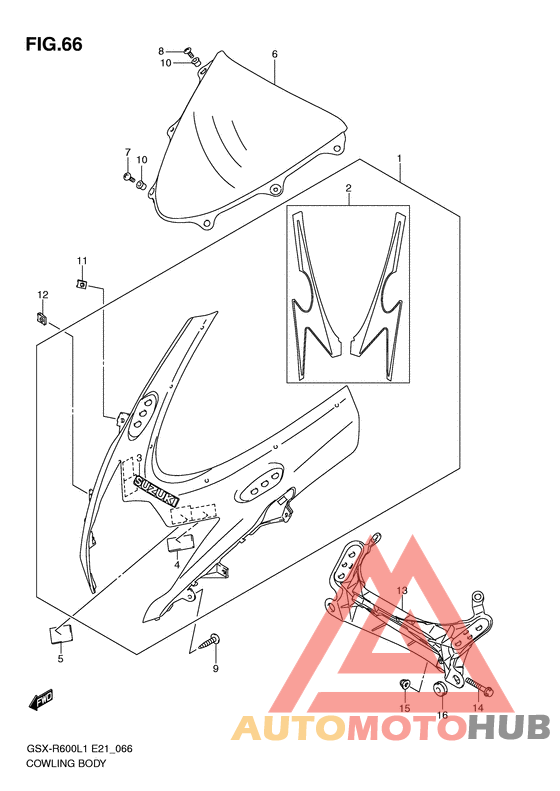 Cowling body