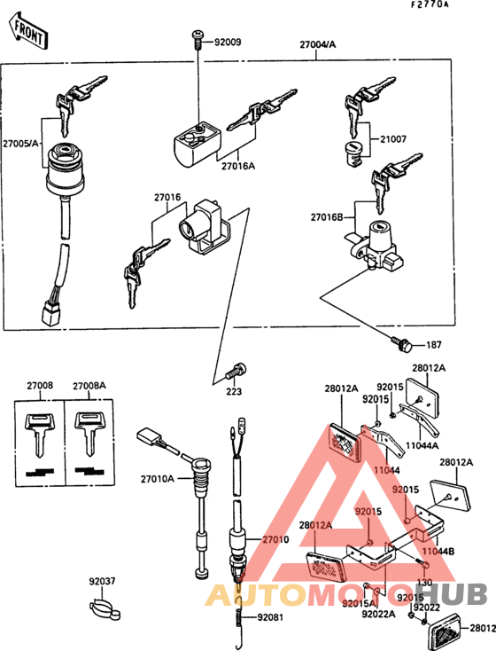 Ignition switch(1/2) (ar50-c8/c9)