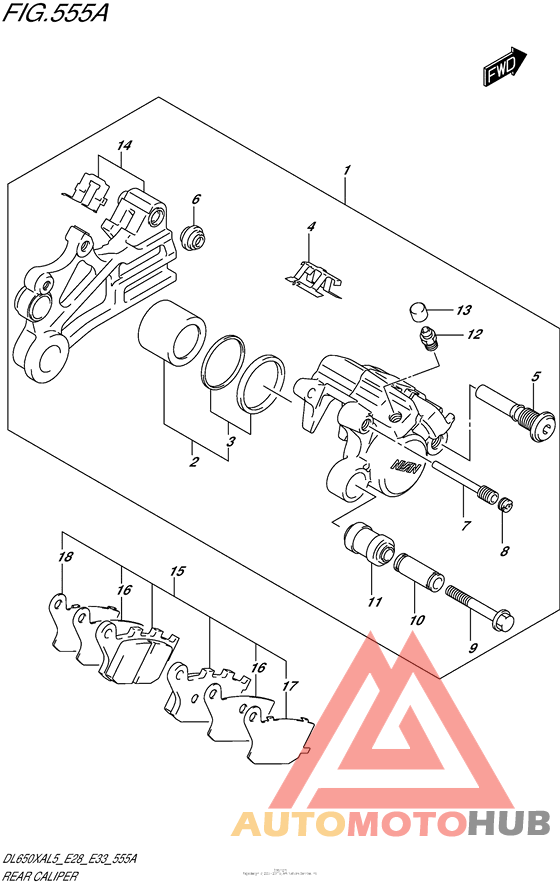 Задний суппорт