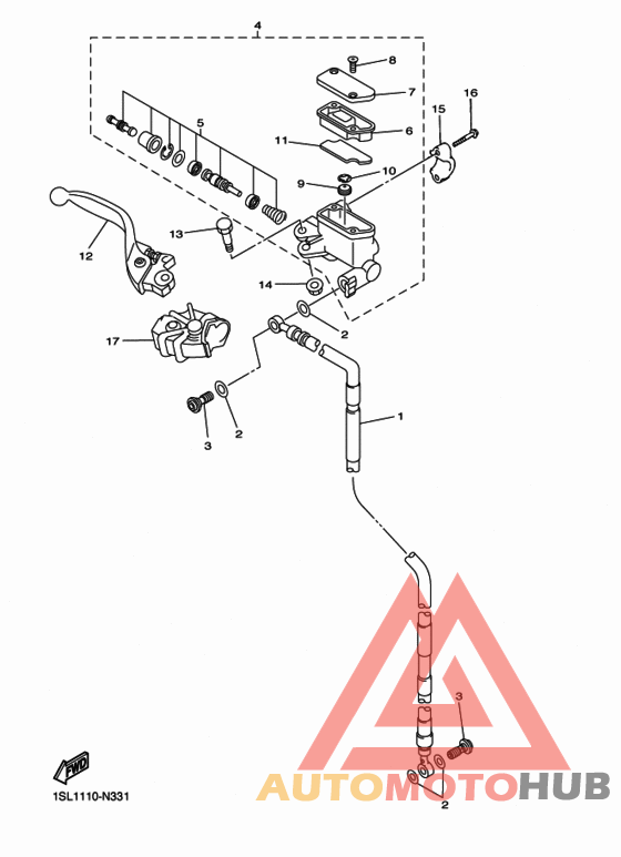 Front master cylnder