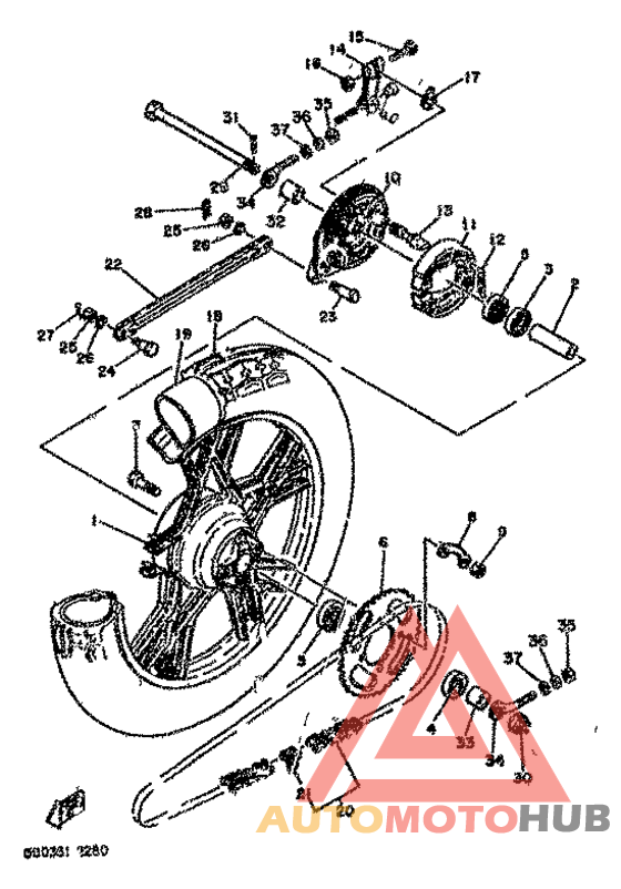 Переднее колесо