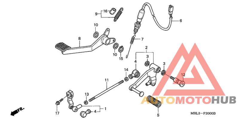 Brake pedal assy