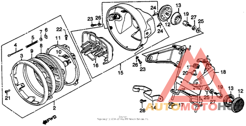 Cb750l headlight 79