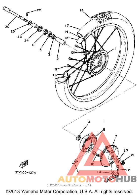 Переднее колесо