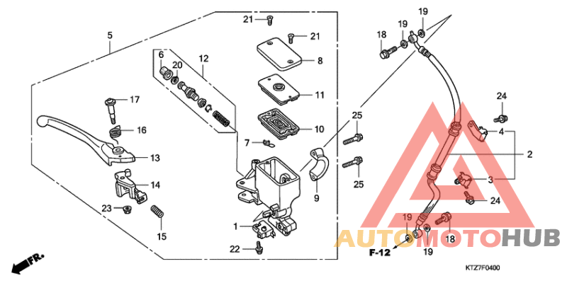 Fr. brake master cylinder