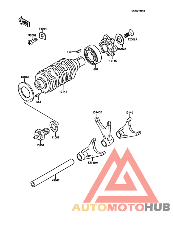 Change drum/shift fork