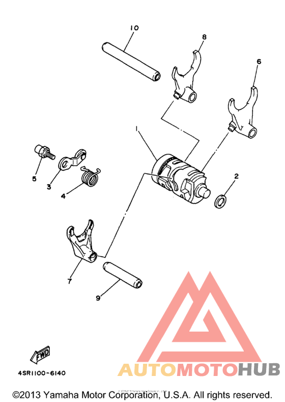 Shift cam - shift fork