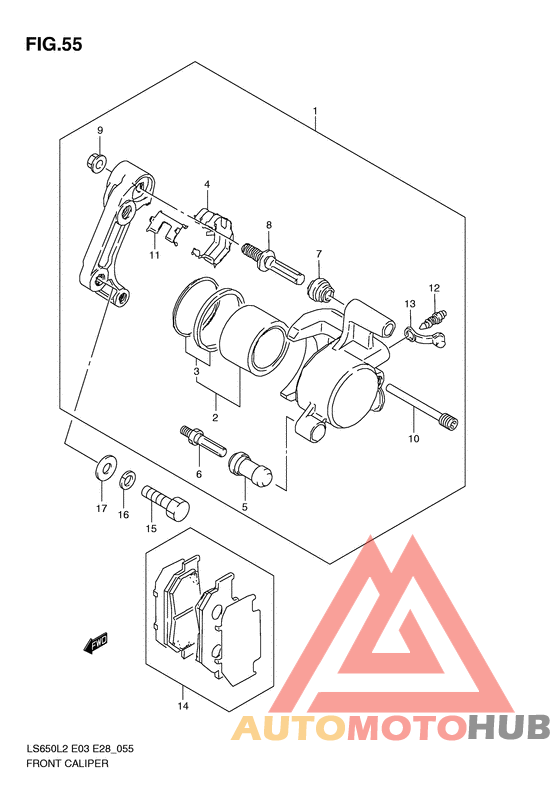 Передний суппорт