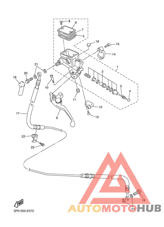 Передний торм. цилиндр 2