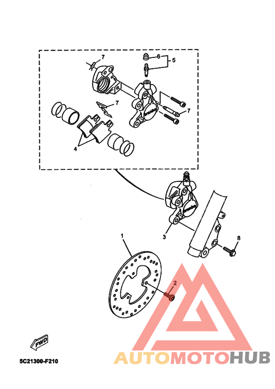 Передний суппорт