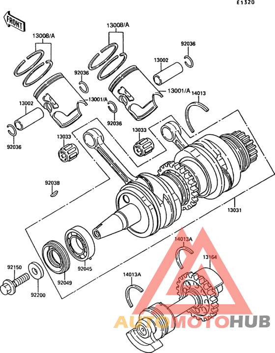 Crankshaft/piston