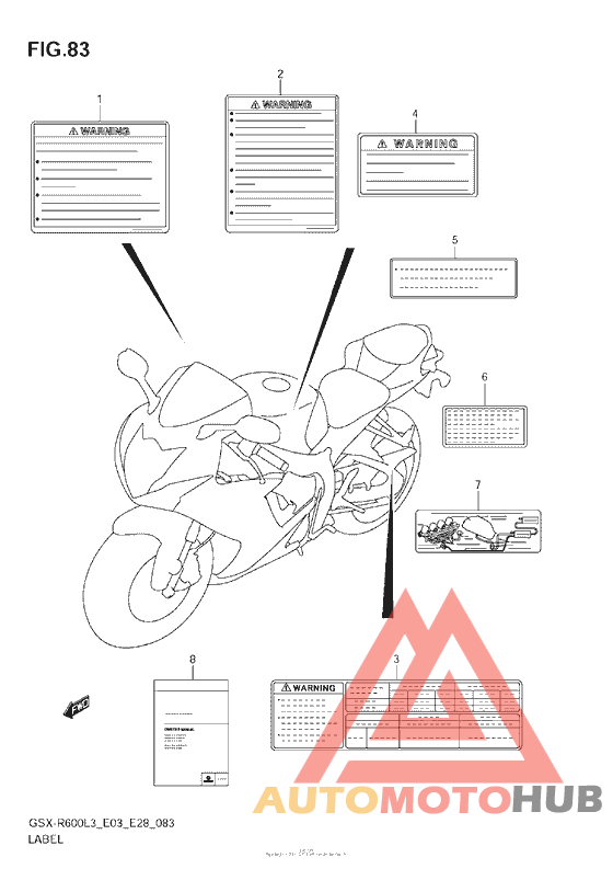 Label (Gsx-R600L3 E33)