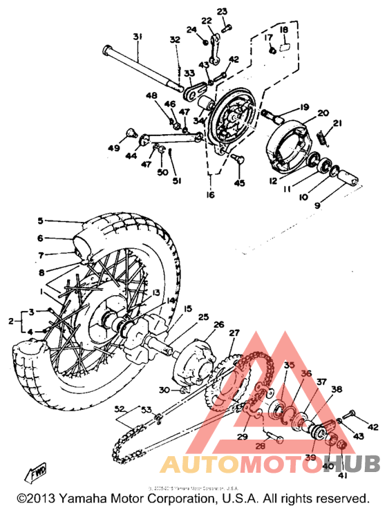 Переднее колесо