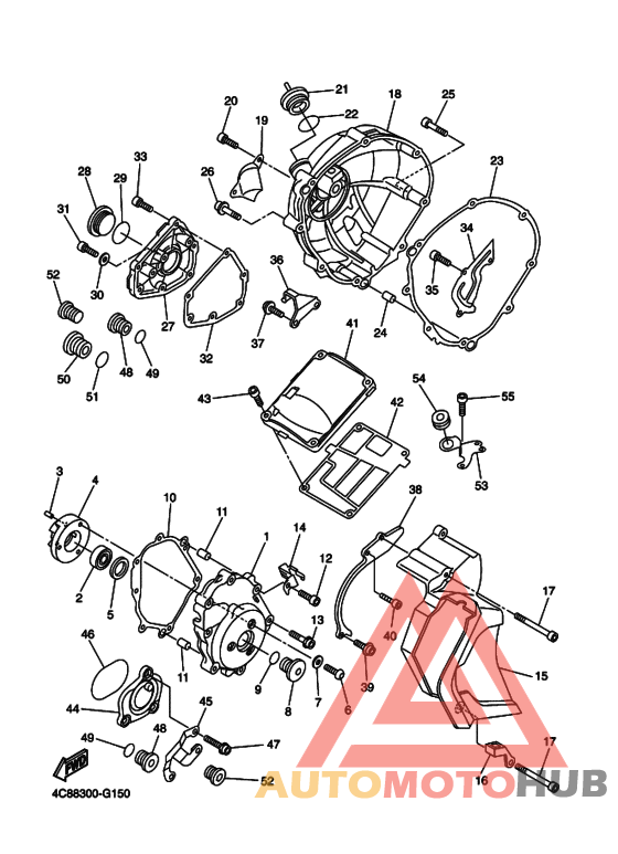 Crankcase cover ass`y  (v