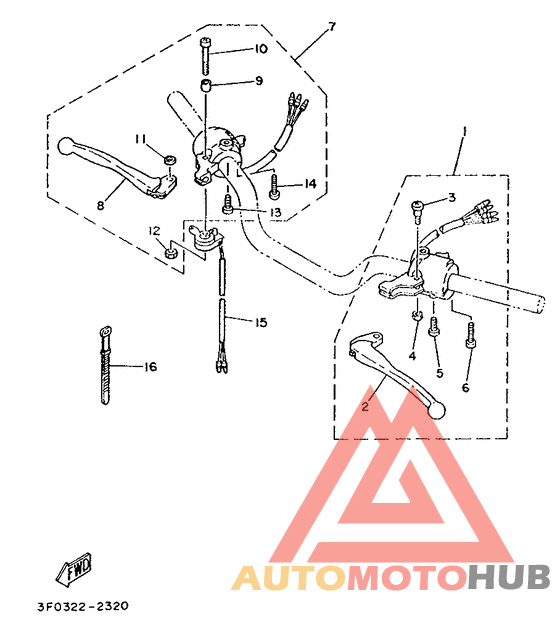 Handle switch. lever