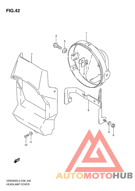 Headlamp cover  front fender