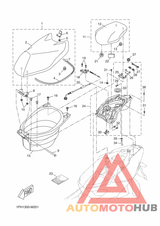 Сиденье и держатель