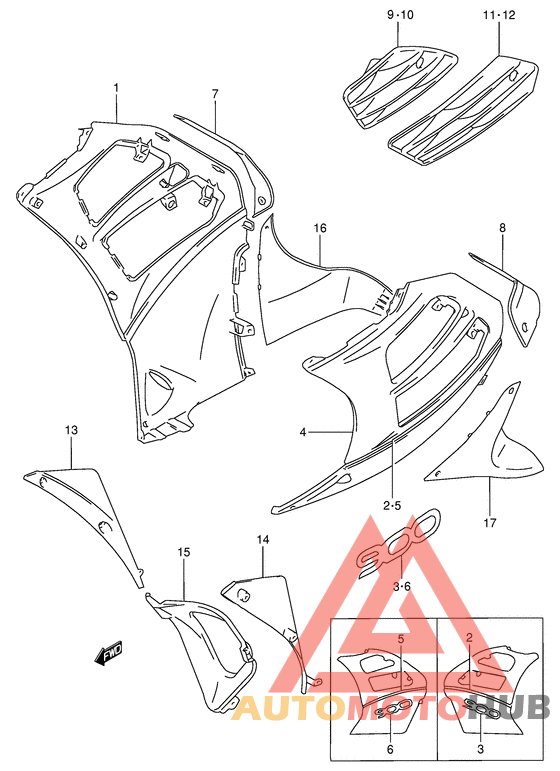Under cowling body