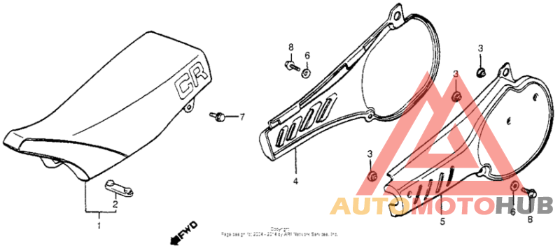Seat + side cover 83