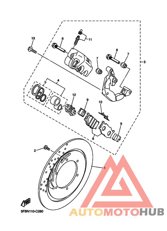 Передний суппорт