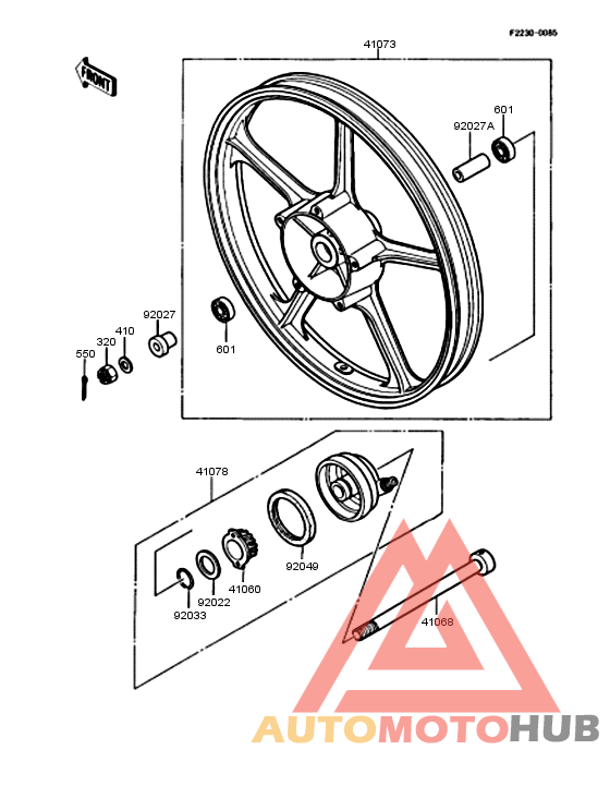 Переднее колесо