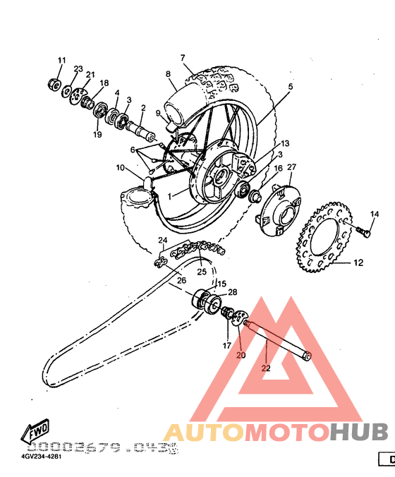 Переднее колесо