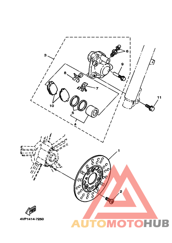 Передний суппорт