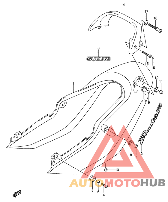 Обтекатель сидения