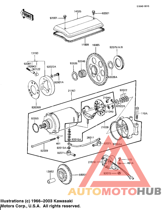 Starter motor/starter clutch