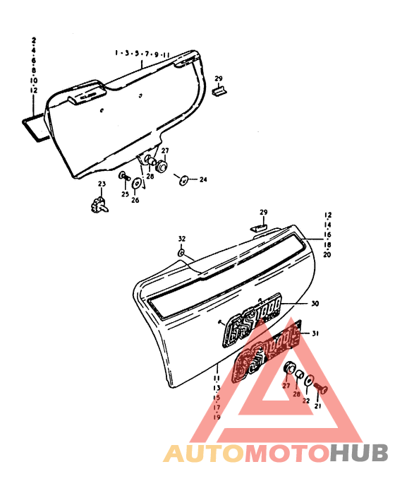 Обтекатель задний