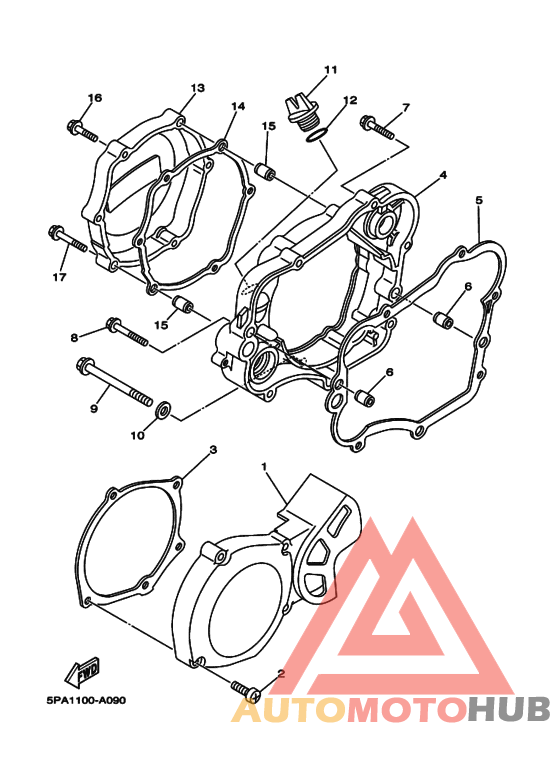 Crankcase cover ass`y  (v