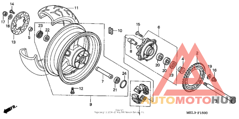 Переднее колесо
