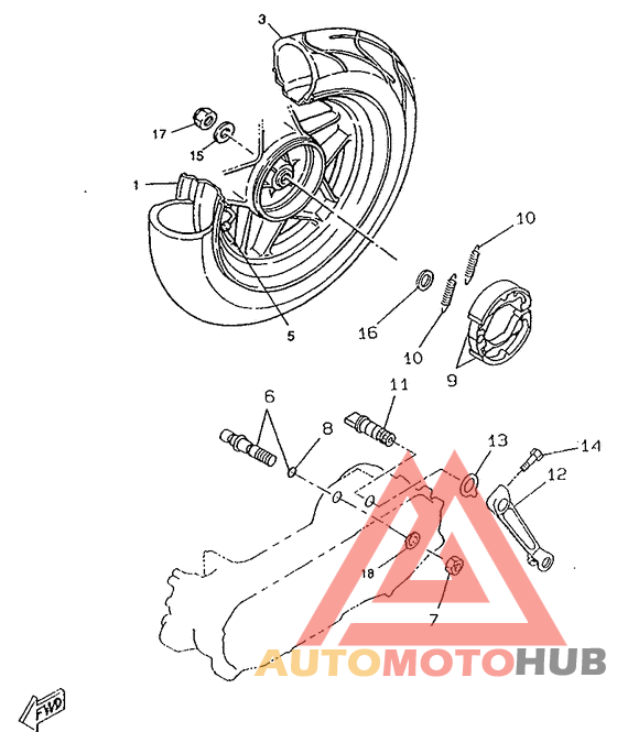 Переднее колесо