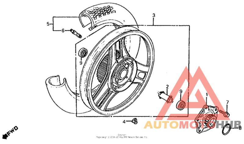 Переднее колесо