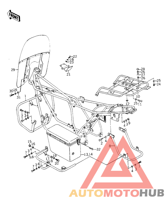 Guards/saddle bags/windshield