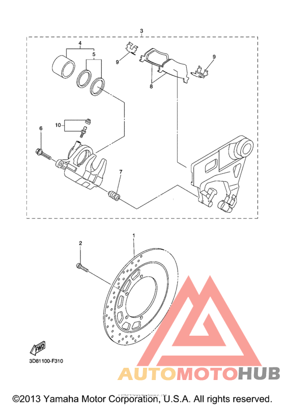 Задний суппорт