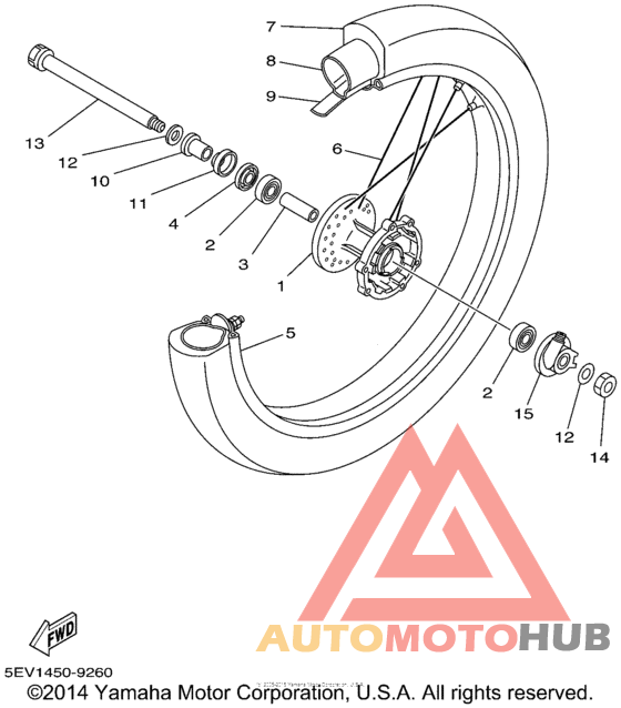Переднее колесо