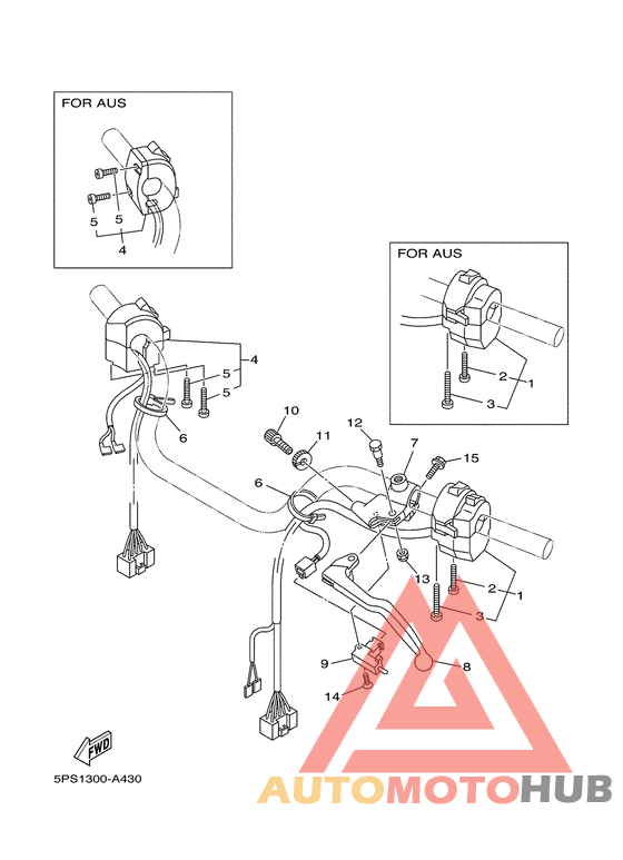 Handle switch. lever