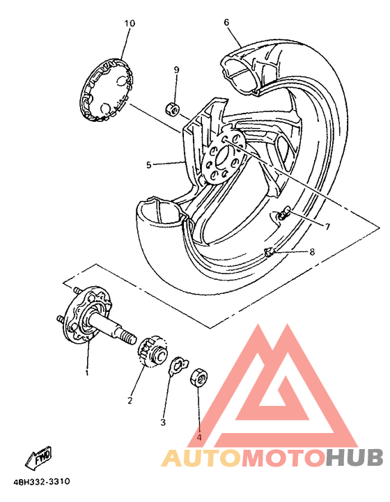 Переднее колесо