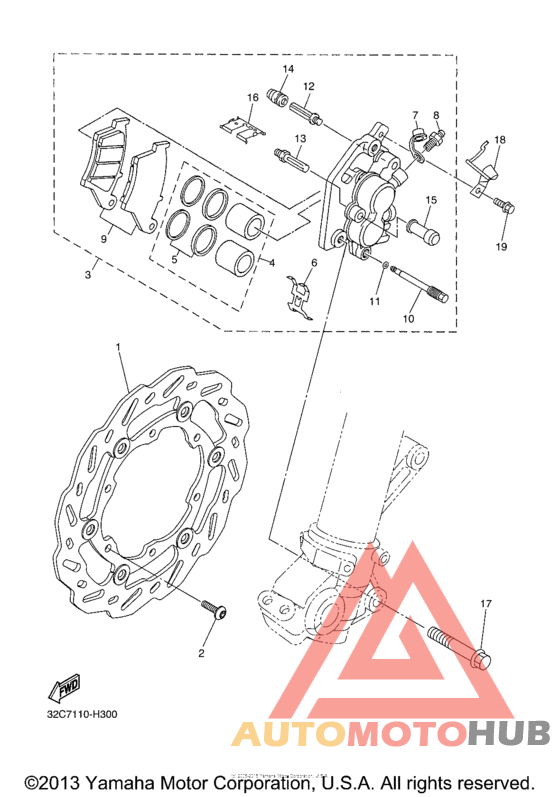 Передний суппорт