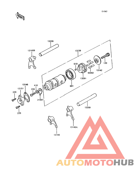 Change drum/shift fork