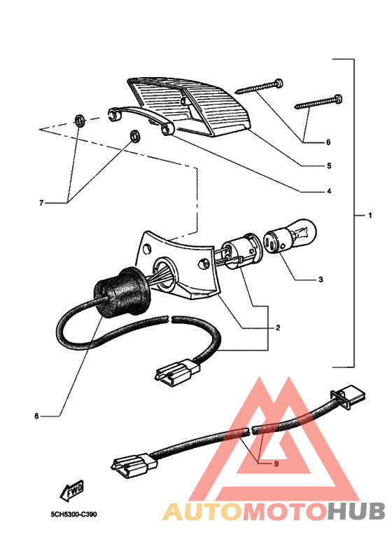Taillight unit ass`y