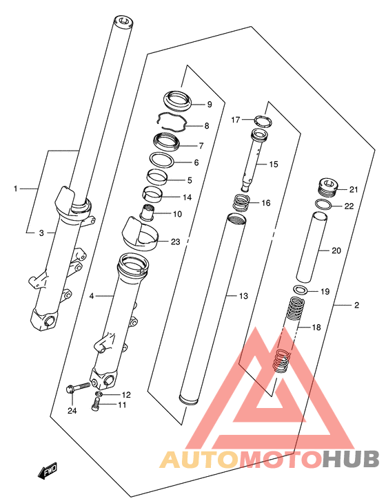 Демпфер передней вилки