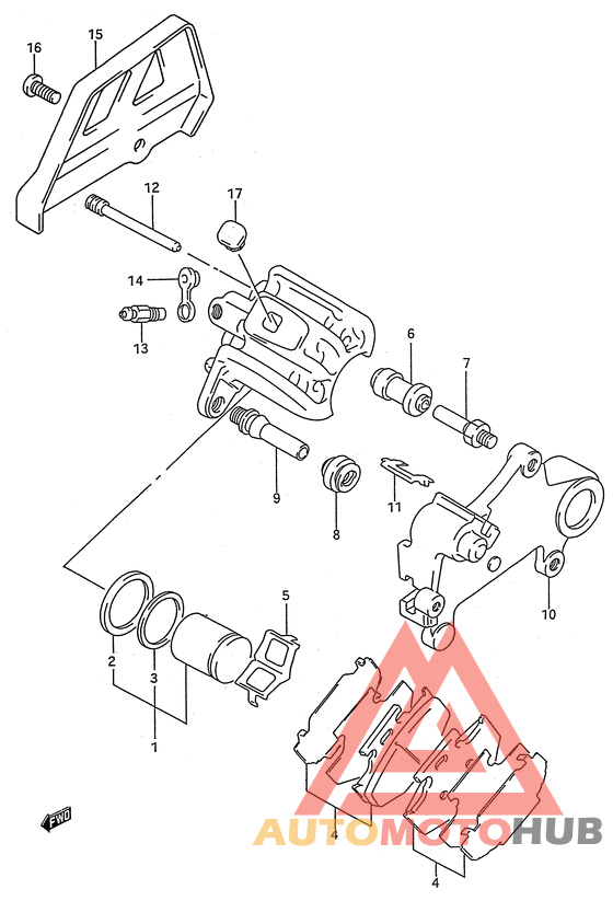 Задний суппорт