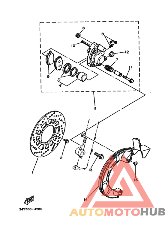 Передний суппорт