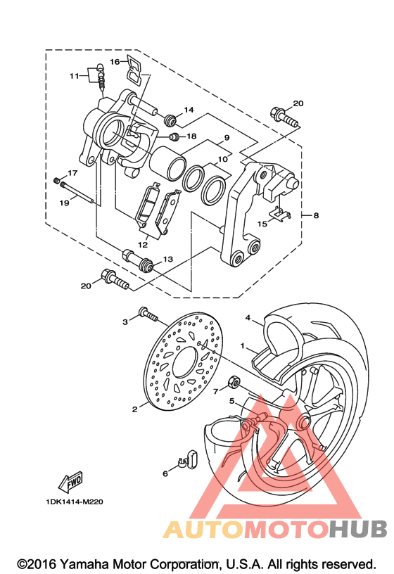 Переднее колесо