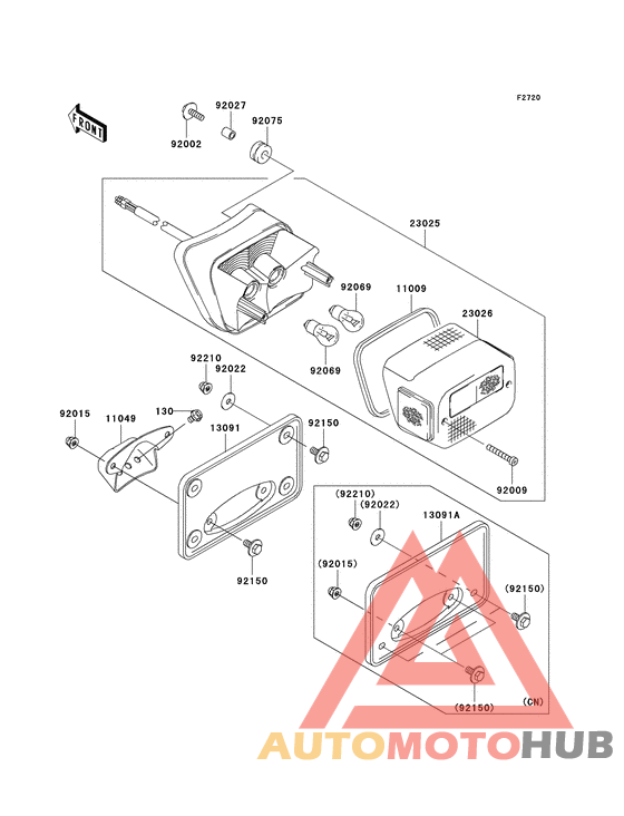 Taillight unit ass`y