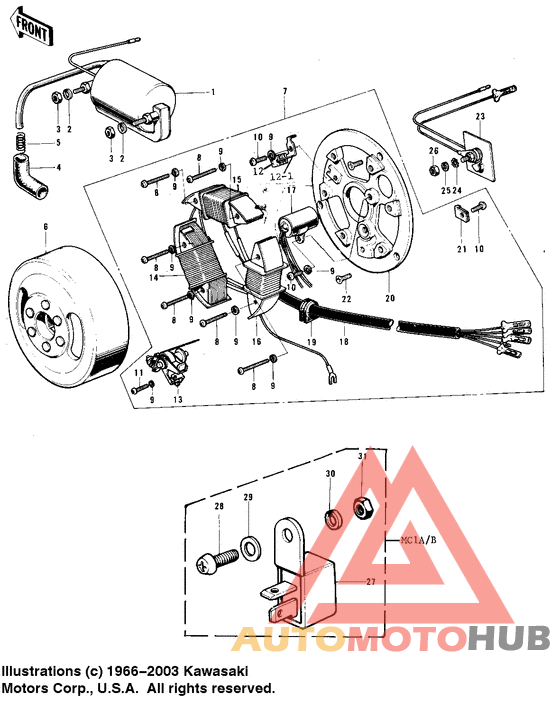Ignition/generator/rectifier